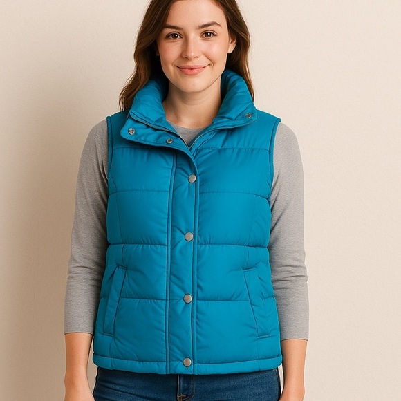 Old Navy puffer vest, size Medium Tall - Picture 1 of 9